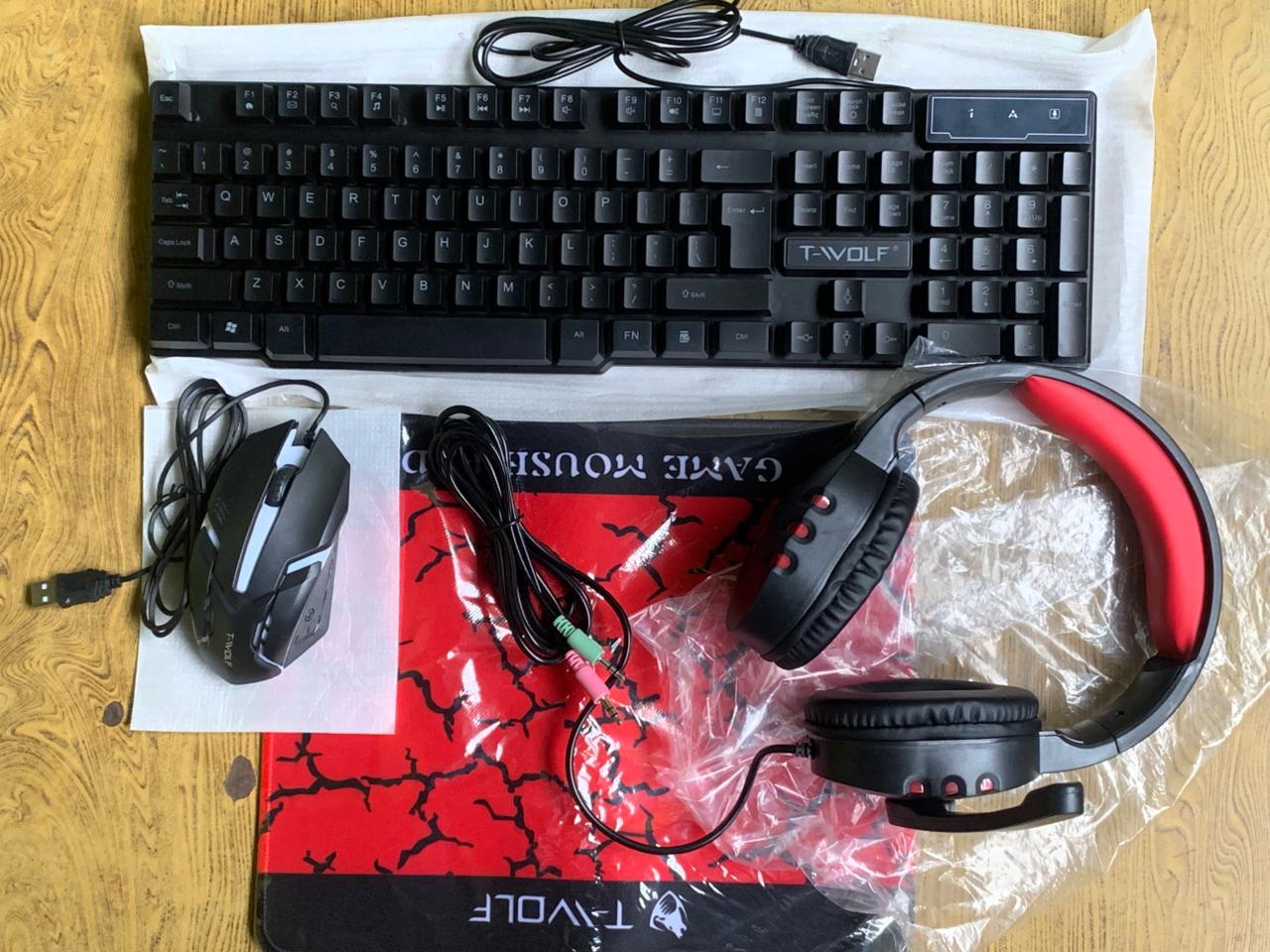 combo de periféricos T-WOLF TF800 4 em 1