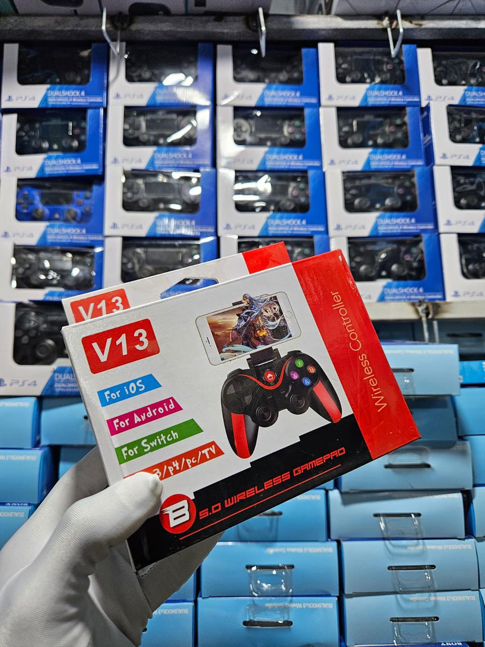 Controle Gamer Sem Fio V13